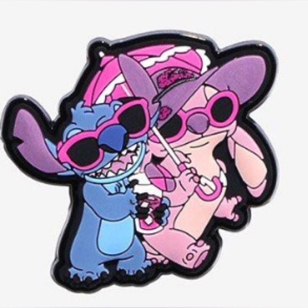 Disney Loungefly Mystery Pin Stitch & Angel Vacation Blind Box Pin (OPENED)